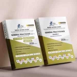 General Practitioner GP Prometric exam preparation book 2026 by Rapid Access Guide, featuring GP clinical MCQs, practice exams, updated explanations, and coverage for DHA, MOH, DOH HAAD, DHCC, OMSB, SCFHS, QCHP, and NHRA
